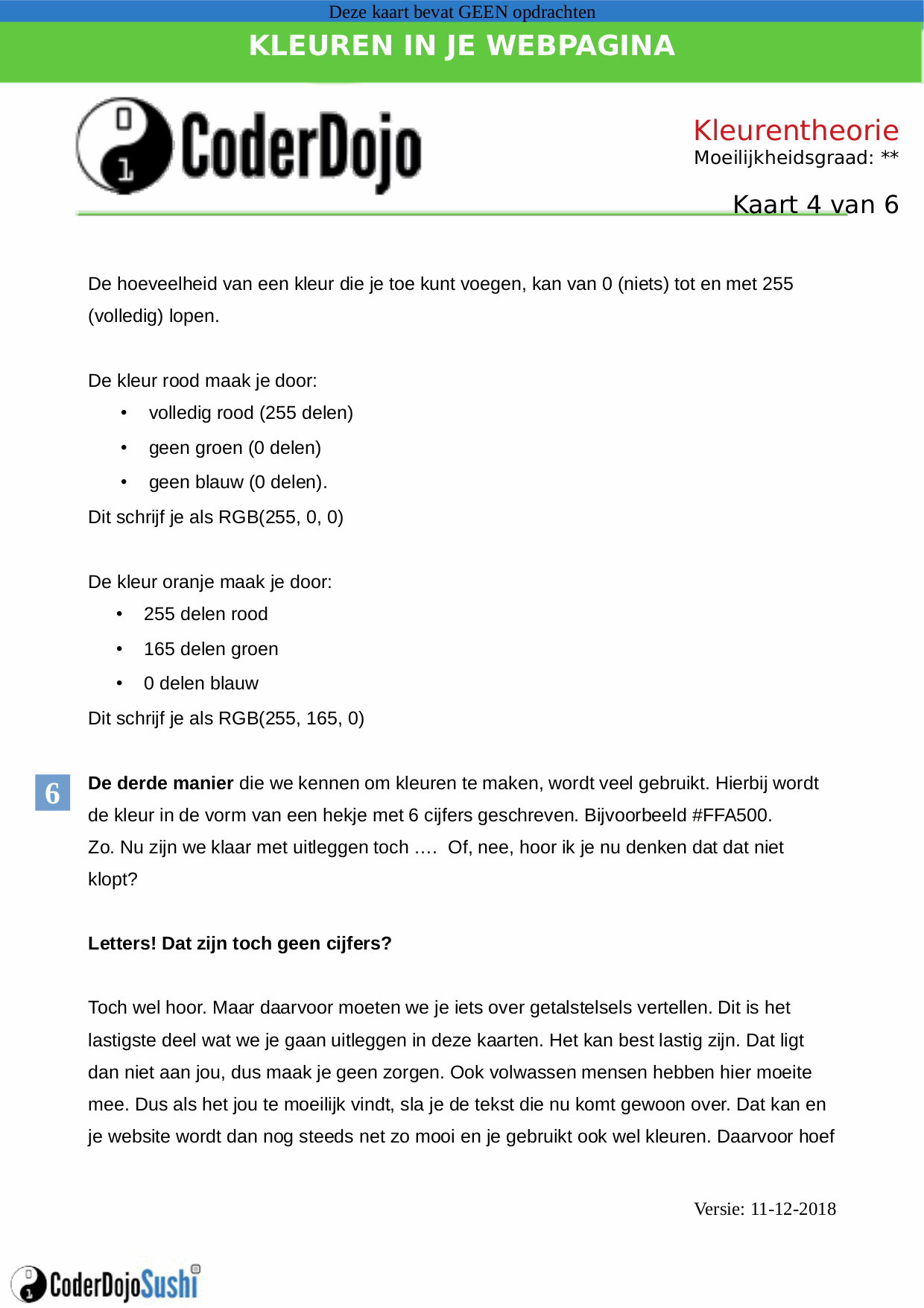 Sushi card - kleuren 4